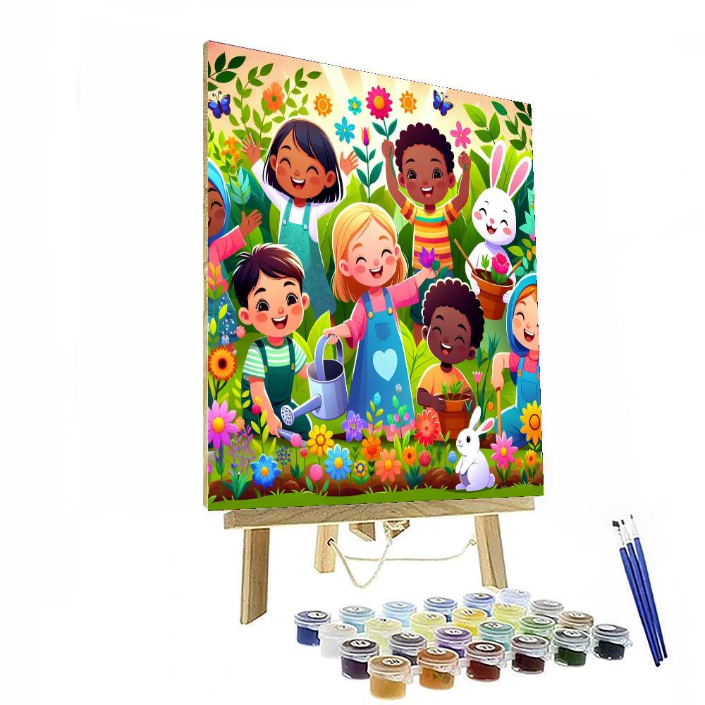 The Whimsical Garden Painting Number Kit