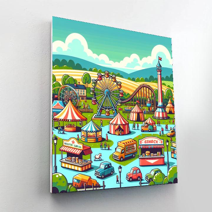 Charming Country Carnival Paint By Numbers