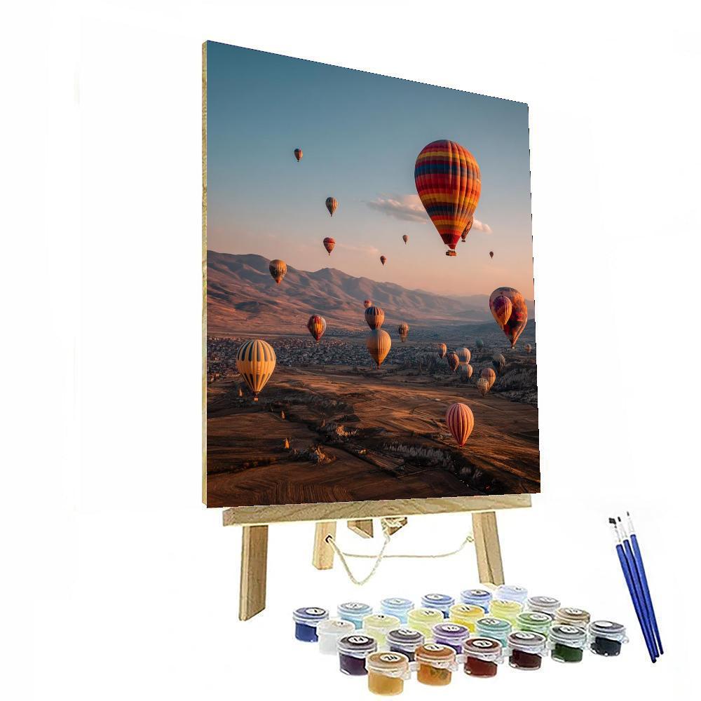 Cappadocia Hot Air Balloon Rides - Turkey DIY Paint By Numbers