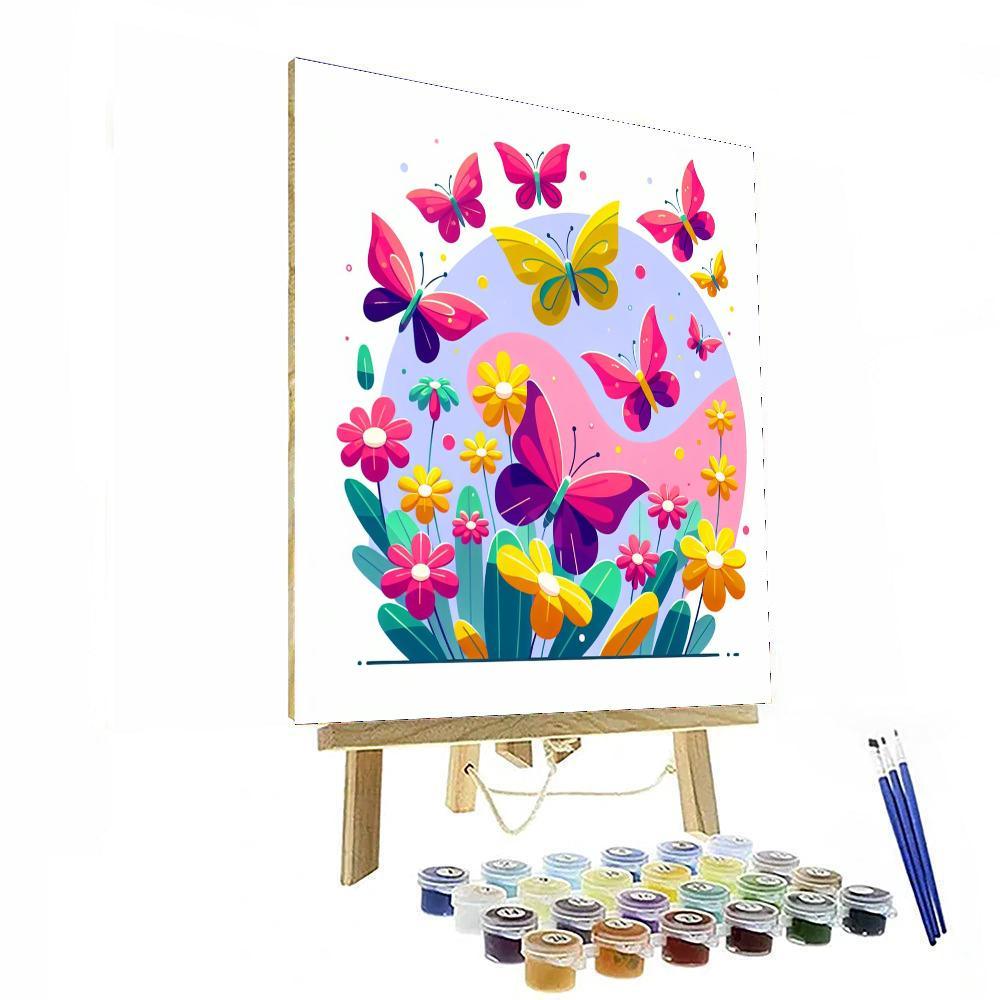 Busy Butterflies Numbered Painting Kits