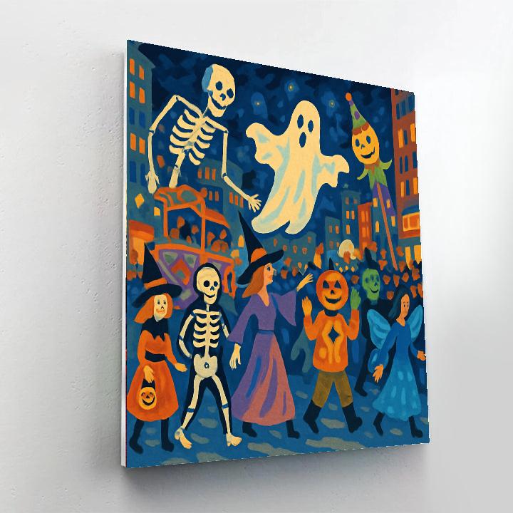 Halloween Parade - Usa Painting By Numbers Kit