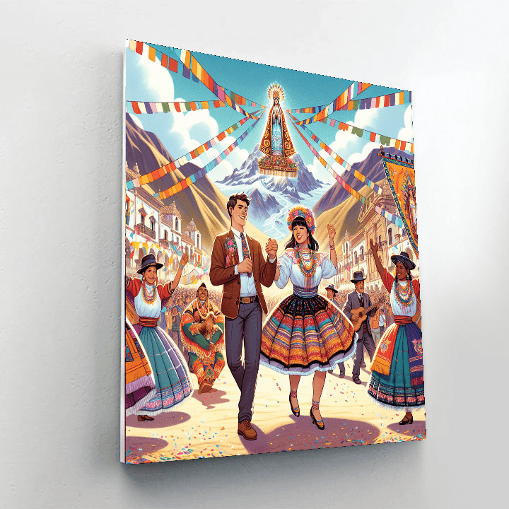 Fiesta De La Virgen De La Candelaria - Puno, Peru DIY Paint By Numbers