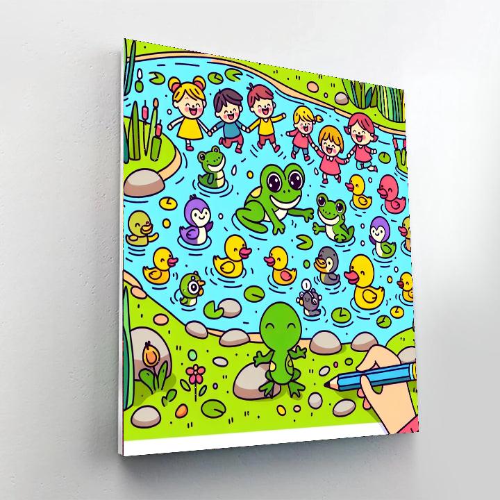 Bubbling Brook Bash Numbered Painting Kits