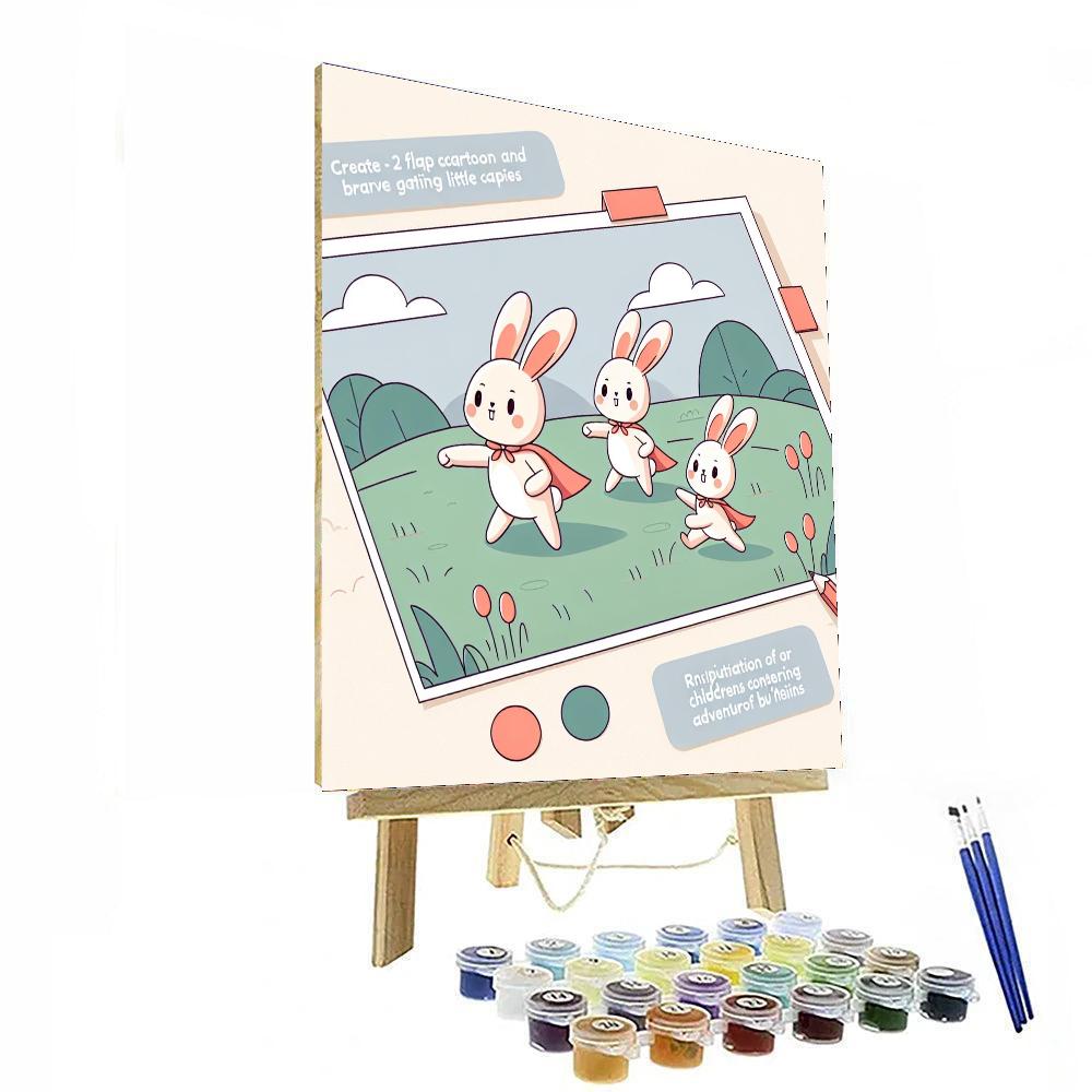 Brave Bunny Brigade Painting Number Kit