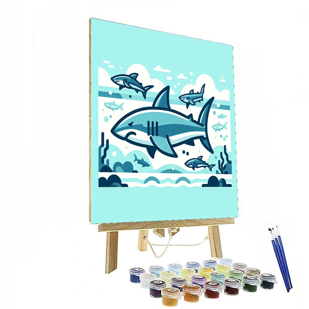 Savvy Sharks Painting By Numbers Kit
