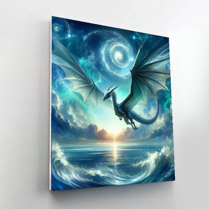 Dragon's Mystical Flight Numbered Painting Kits