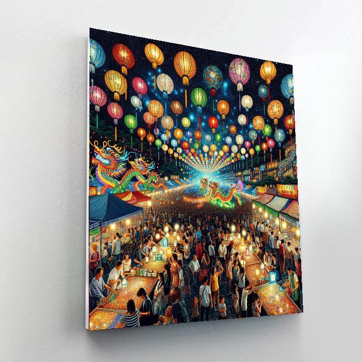 Lantern Festival - Taipei, Taiwan Painting Number Kit