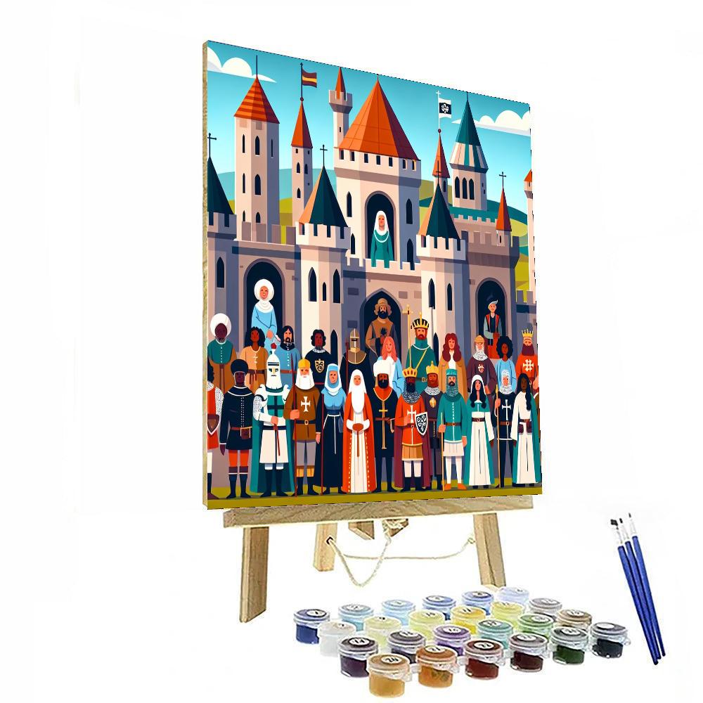 Historic Castle Exploration Painting Number Kit