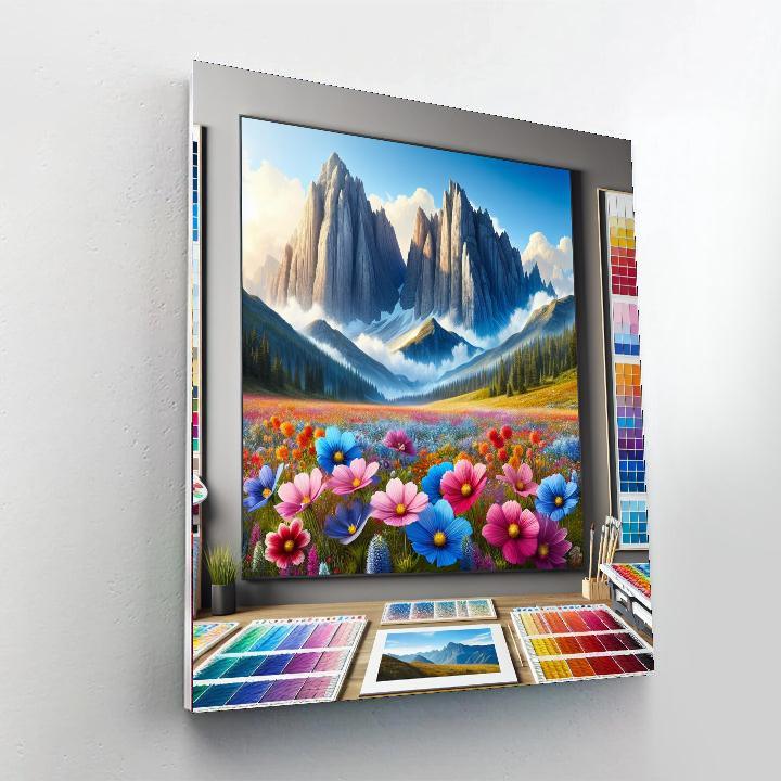 Breezy Mountain Vista Paint By Number