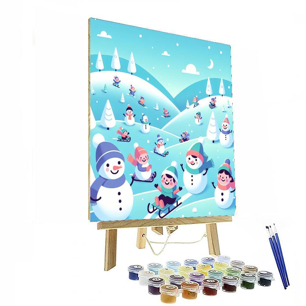 Frosty Fun Festivities Painting By Numbers Kit
