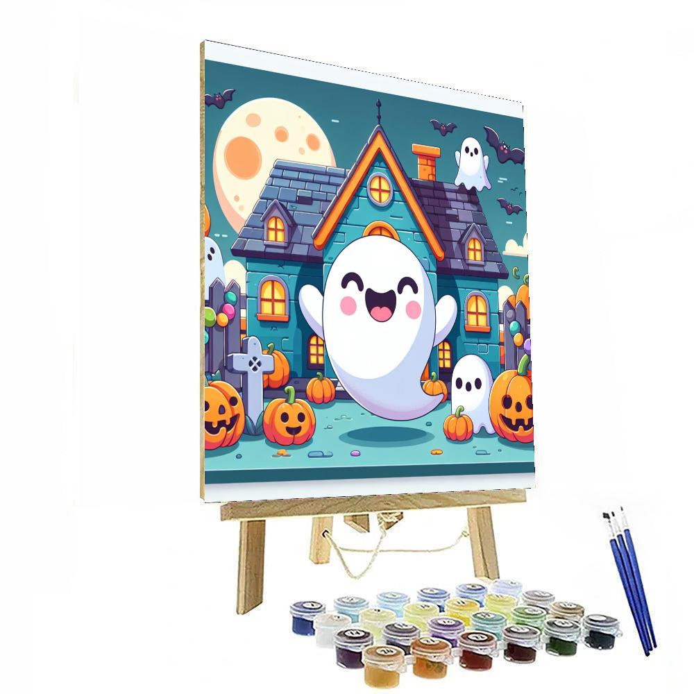Friendly Ghost's Adventure Painting Number Kit