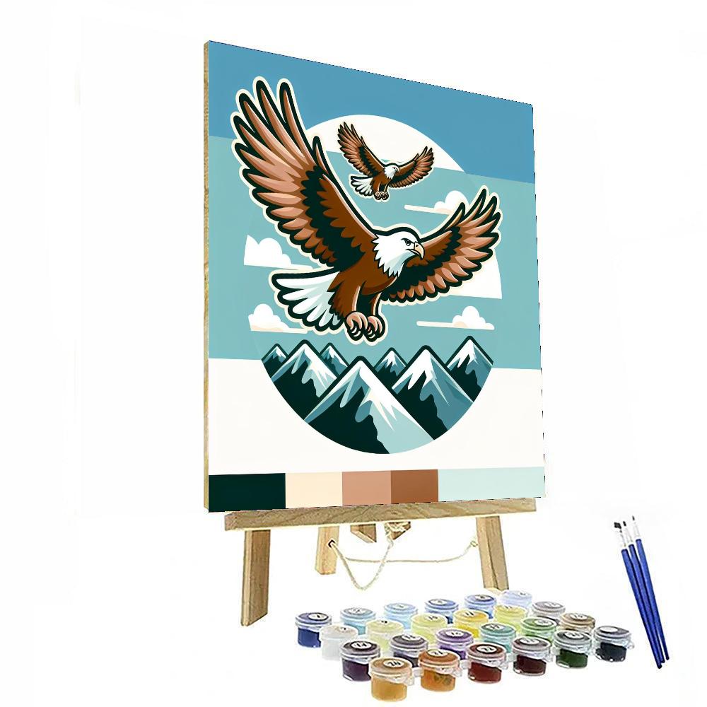 Enchanted Eagles Paint By Numbers Art