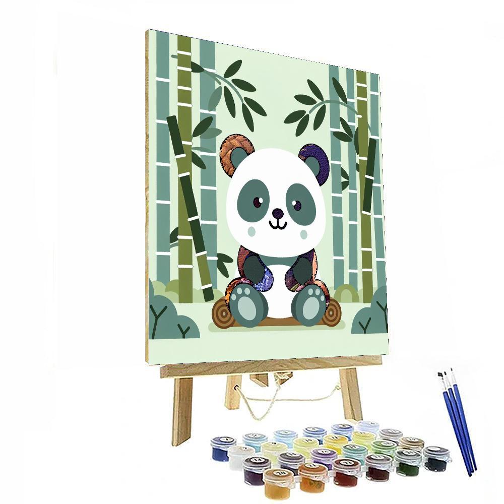 Friendly Panda Playtime Number Painting