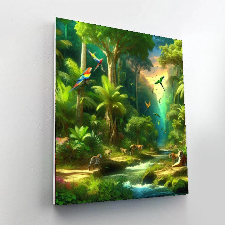 Exotic Jungle Parade Paint By Color