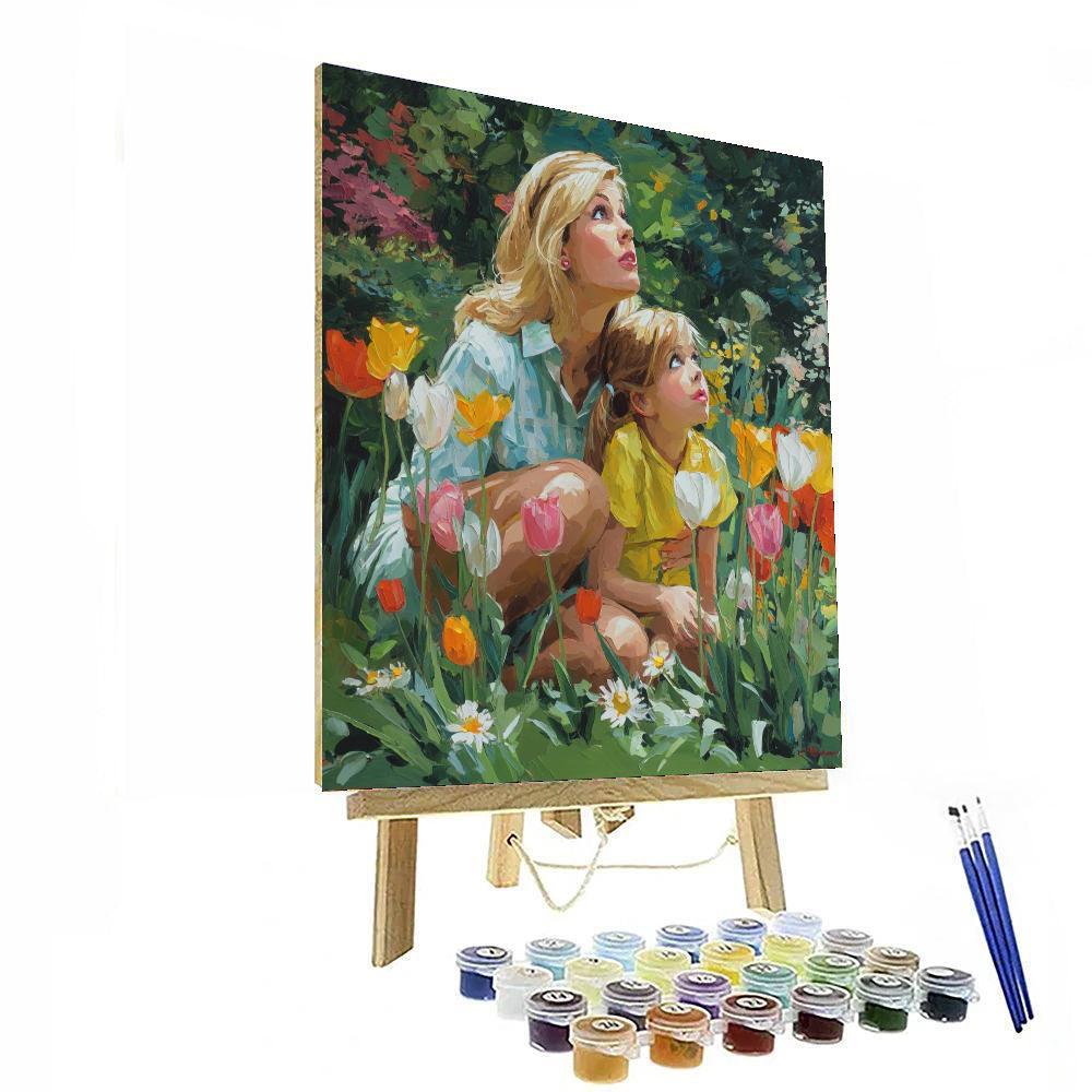 Garden Gazing Number Painting