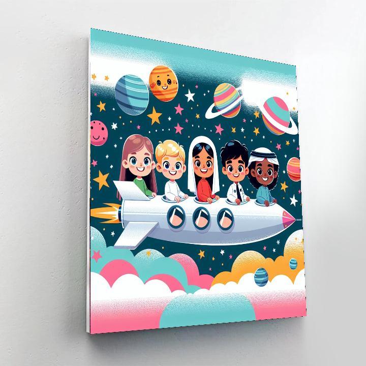 Galactic Starship Adventure Paint By Number