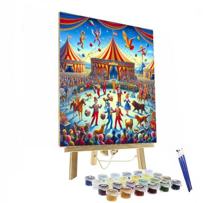Cheerful Circus Fun Numbered Painting Kits
