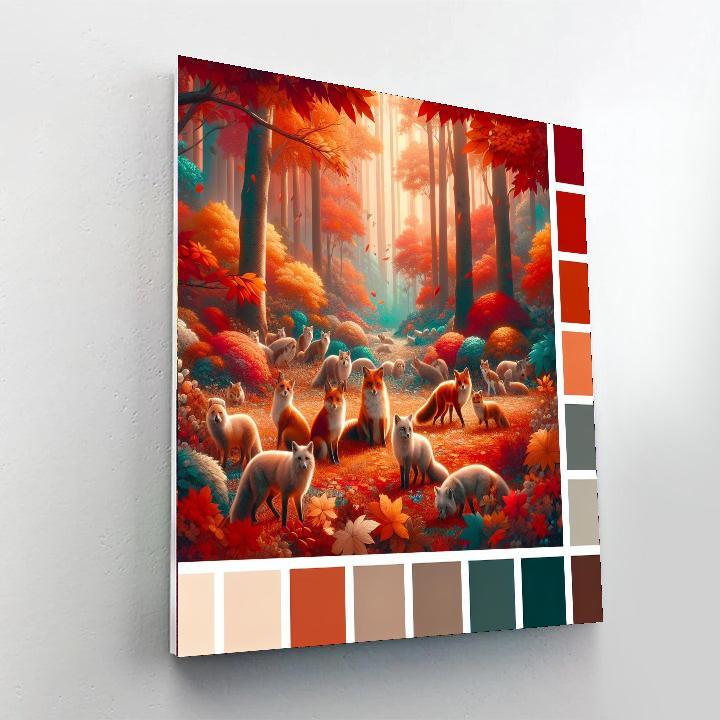 Cozy Autumn Forest Paint By Numbers Art