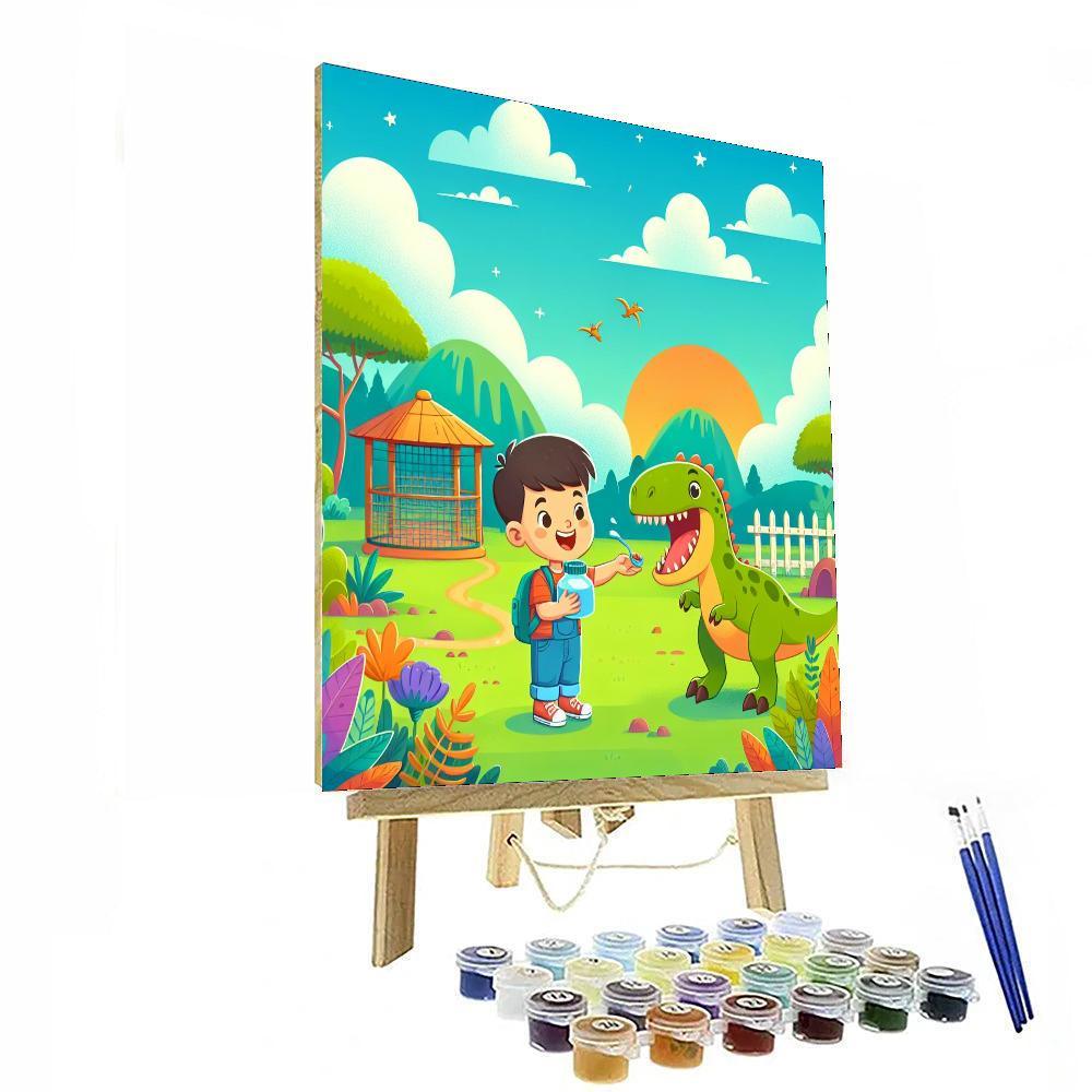 Pet Dinosaur Park Paint By Numbers Kits