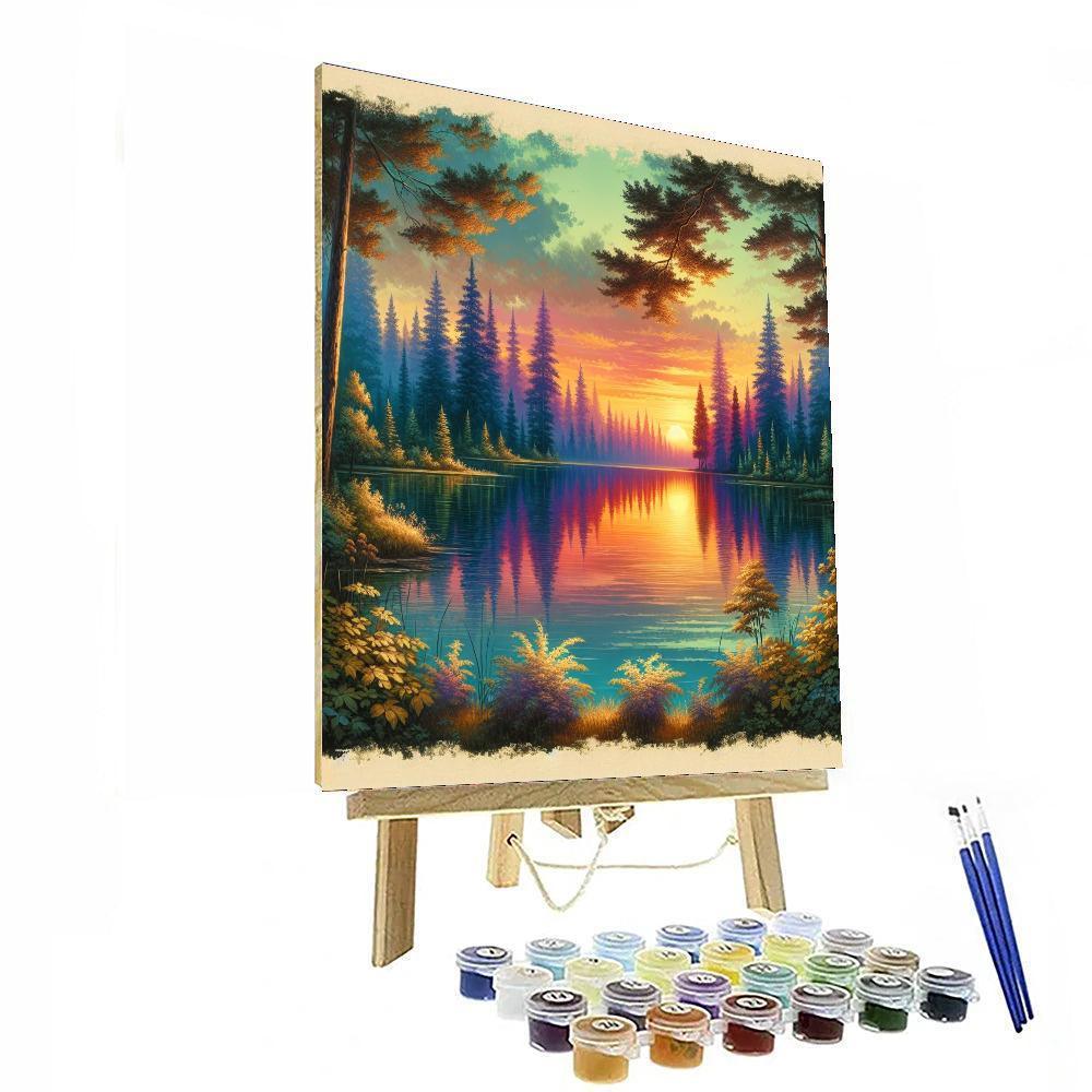 Sublime Sunset on the Lake - DIY Painting By Numbers Kit – Artistry Rack