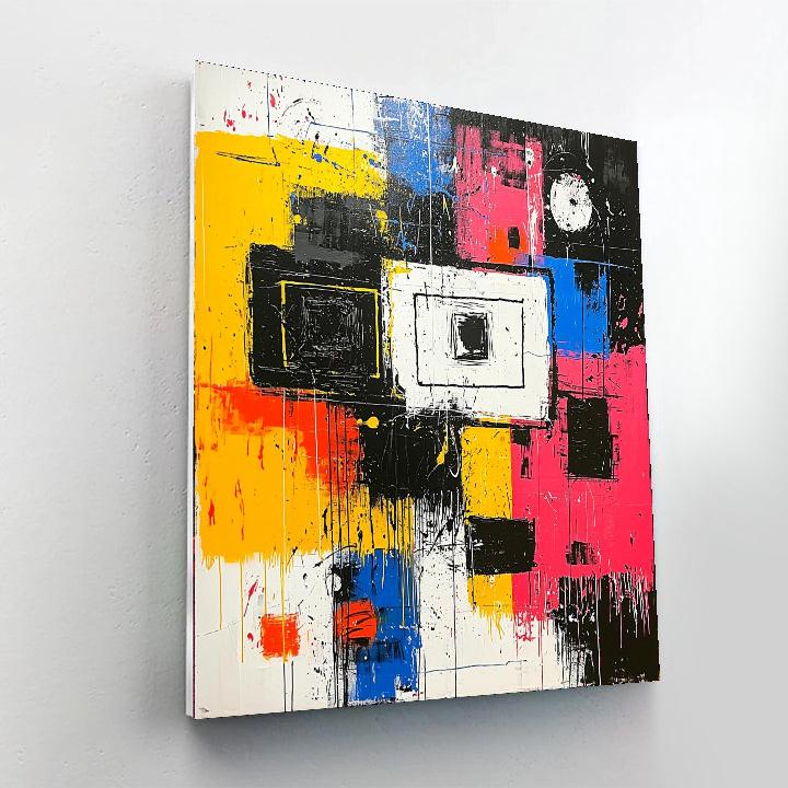 Banksy Inspired Voids Of Society  Number Painting