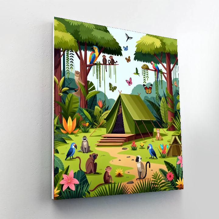 Rainforest Adventure Camp Paint By Number