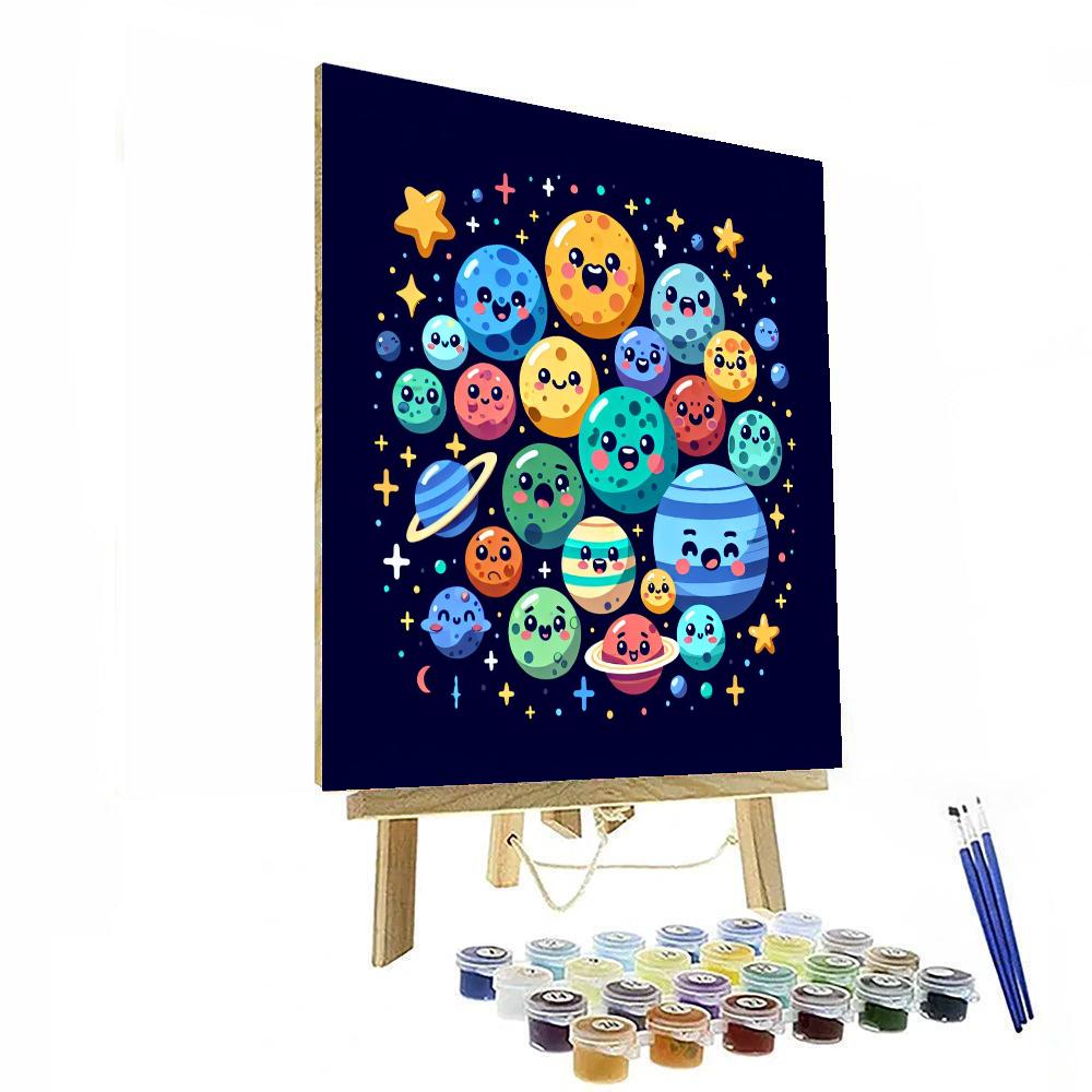 Mysterious Outer Space DIY Paint By Numbers