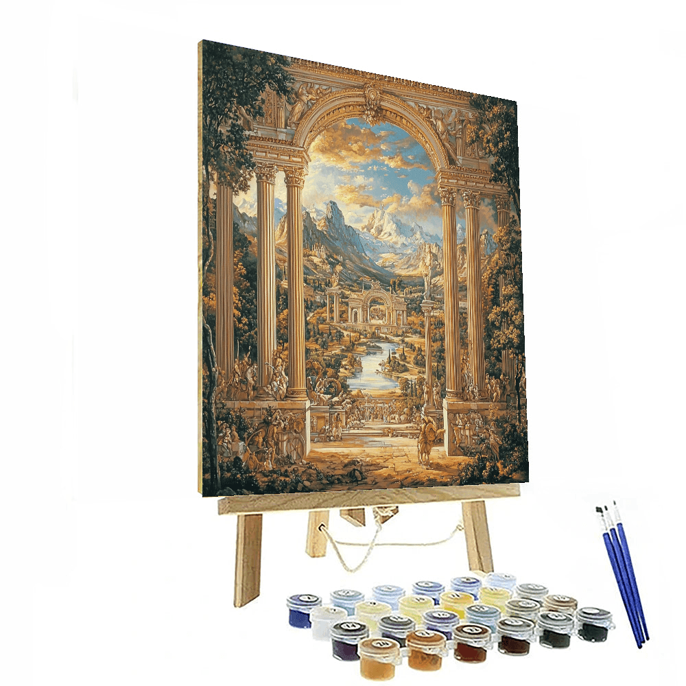 David Inspired Neo-Classical Mythical Scene - DIY Painting By Numbers Kit