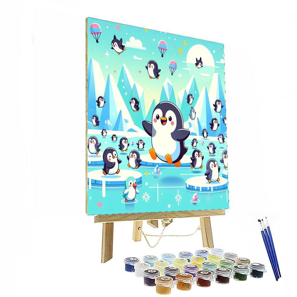 Silly Penguins Numbered Painting Kits