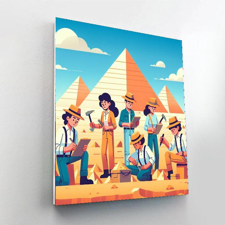 Mystery Of The Pyramids Paint By Color