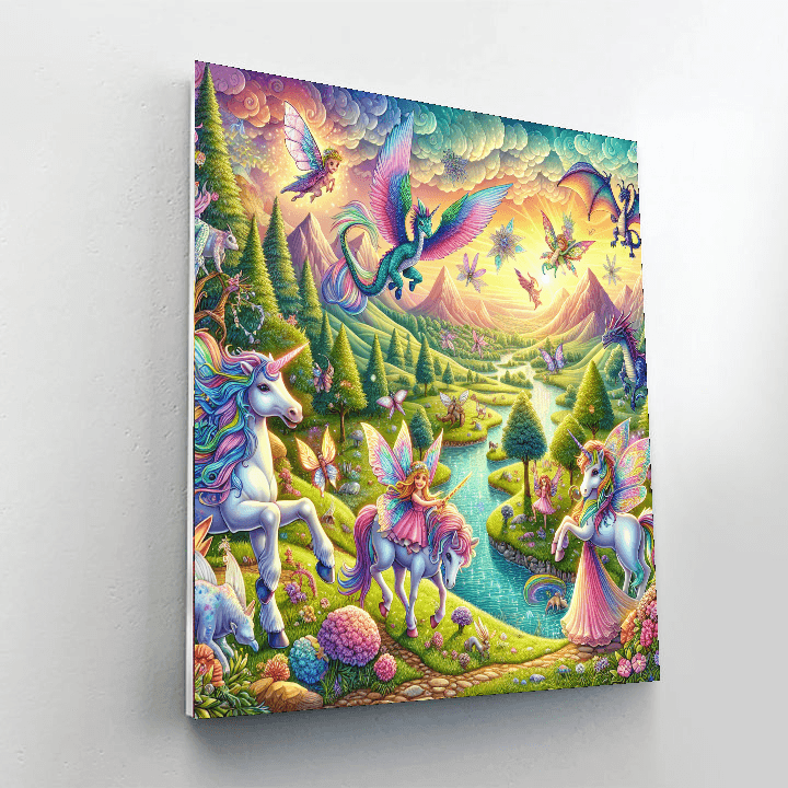 Whimsical Fairy Tale Adventure Number Painting