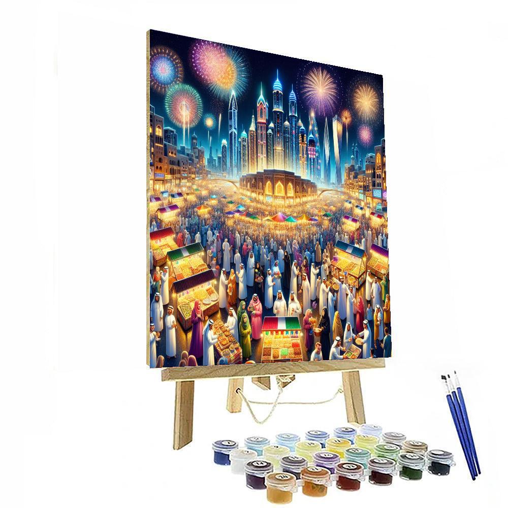 Eid Festival - United Arab Emirates Painting By Numbers Kit
