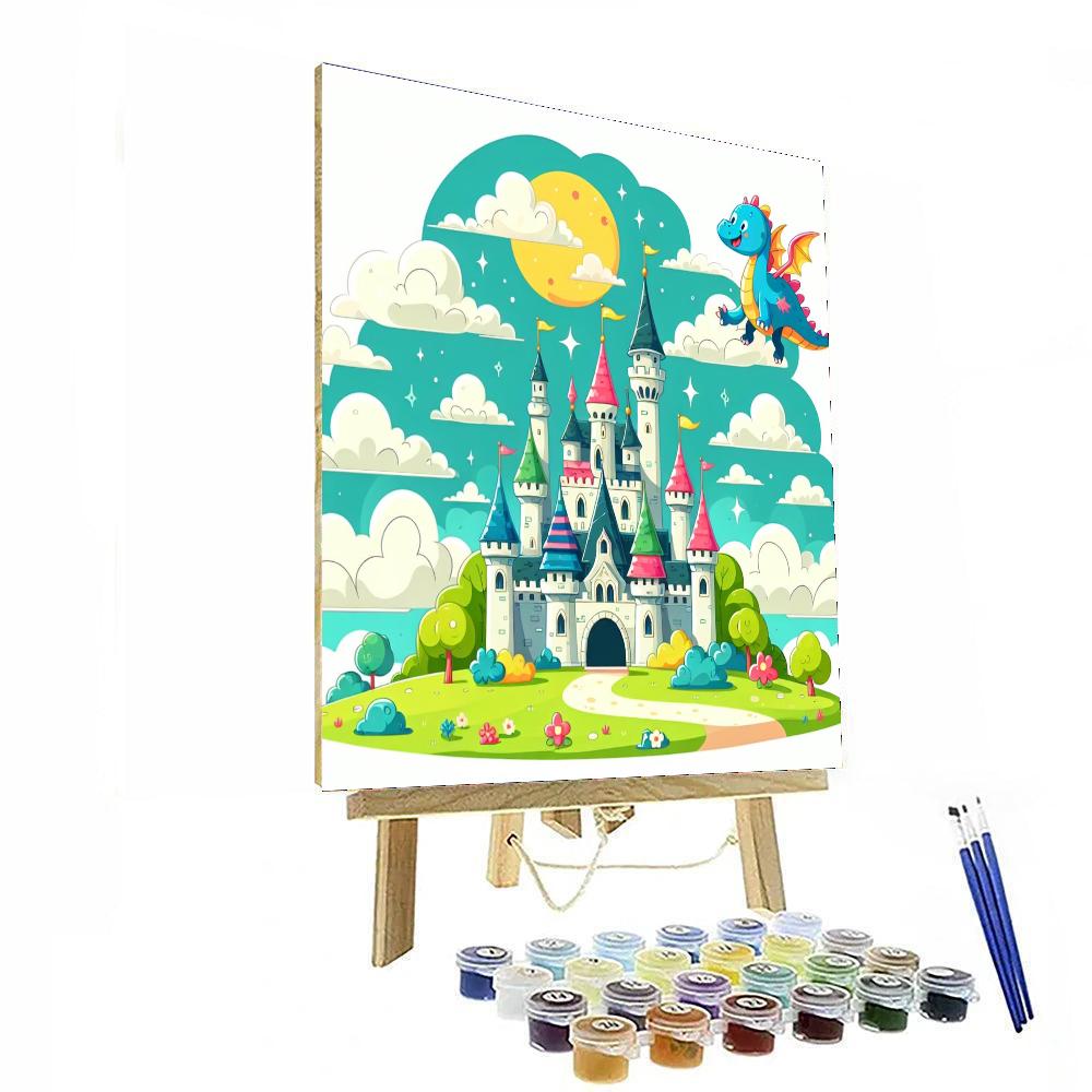 Whimsical Fairy Tale Castles Paint By Number
