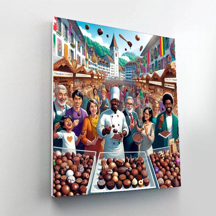 Chocolate Festival - Switzerland Paint By Color