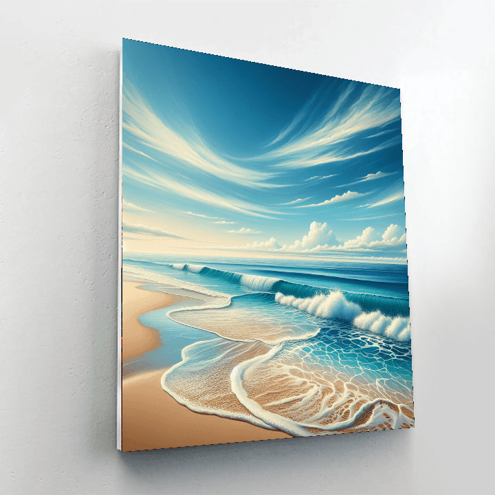 Gentle Waves On The Shore Numbered Painting Kits