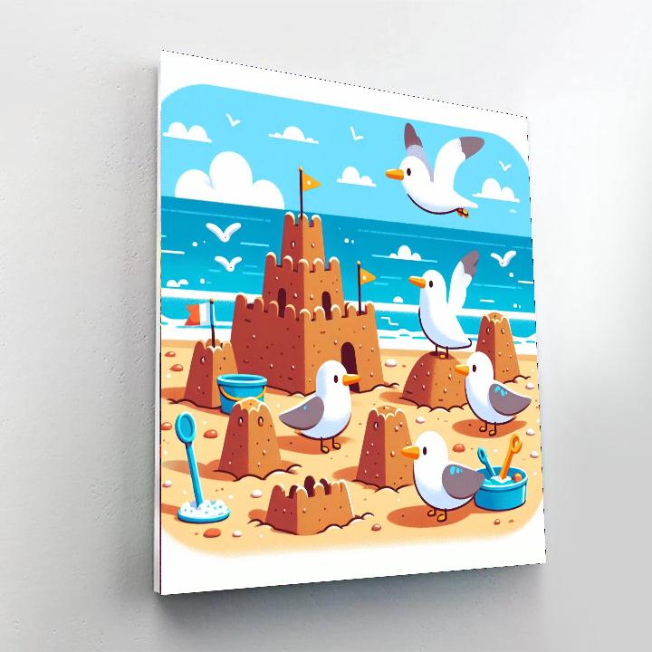 Sunny Beach Day Out Paint By Number
