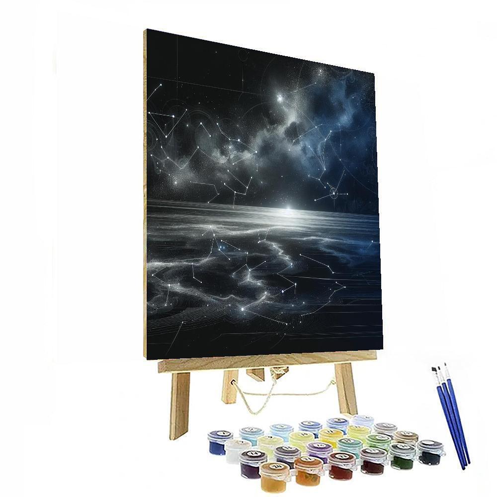 Celestial Star Map Harmony Painting Number Kit