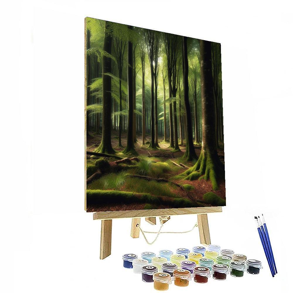 Forest's Silent Majesty Painting By Numbers Kit