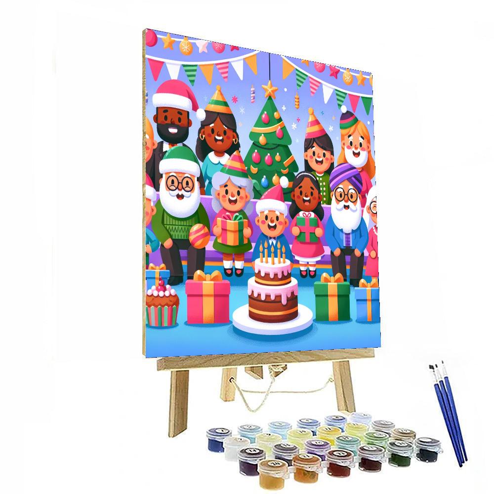 Merry Holiday Cheer Number Painting