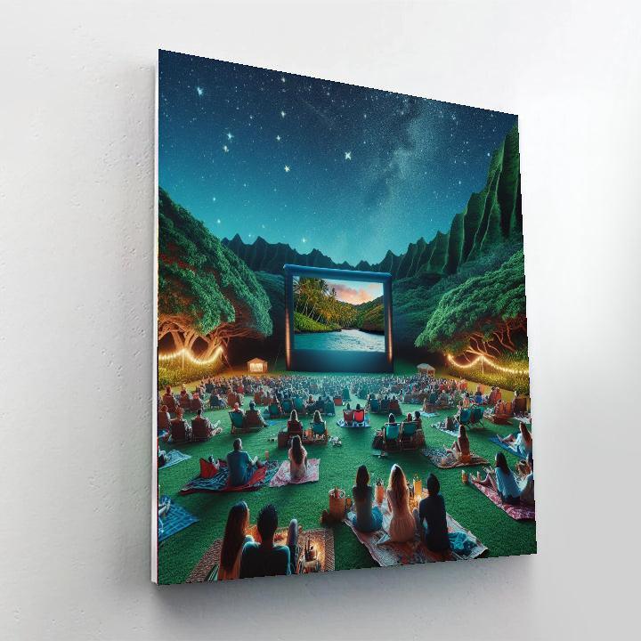 Maui Film Festival Painting Number Kit