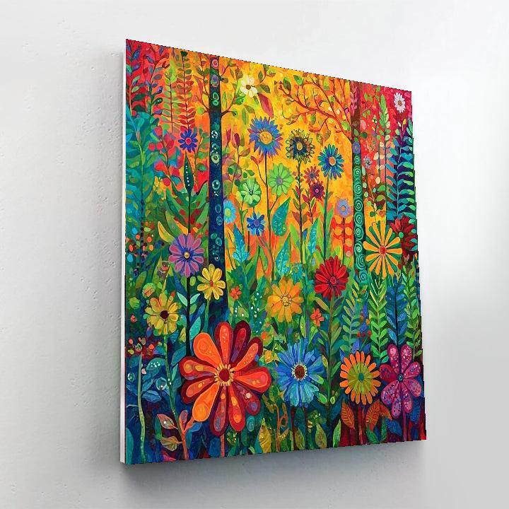 Frida Kahlo Inspired Resilient Flora  Painting Number Kit