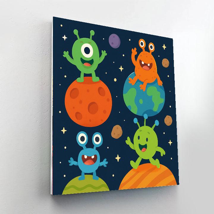 Funky Alien Adventures Paint By Number