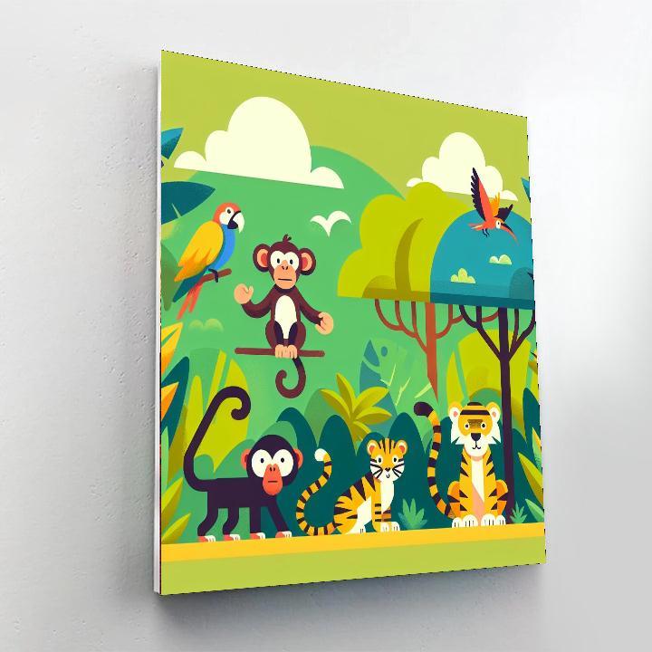 Jungle Animal Adventure Paint By Number