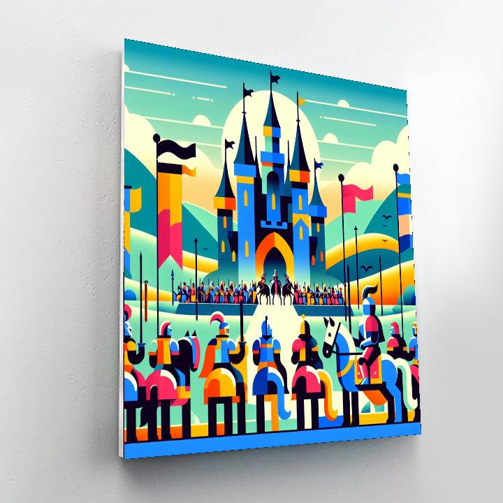 Castle And Knight Adventures Painting By Numbers Kit