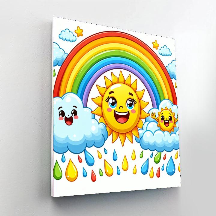 Magical Weather Wonders Painting Number Kit
