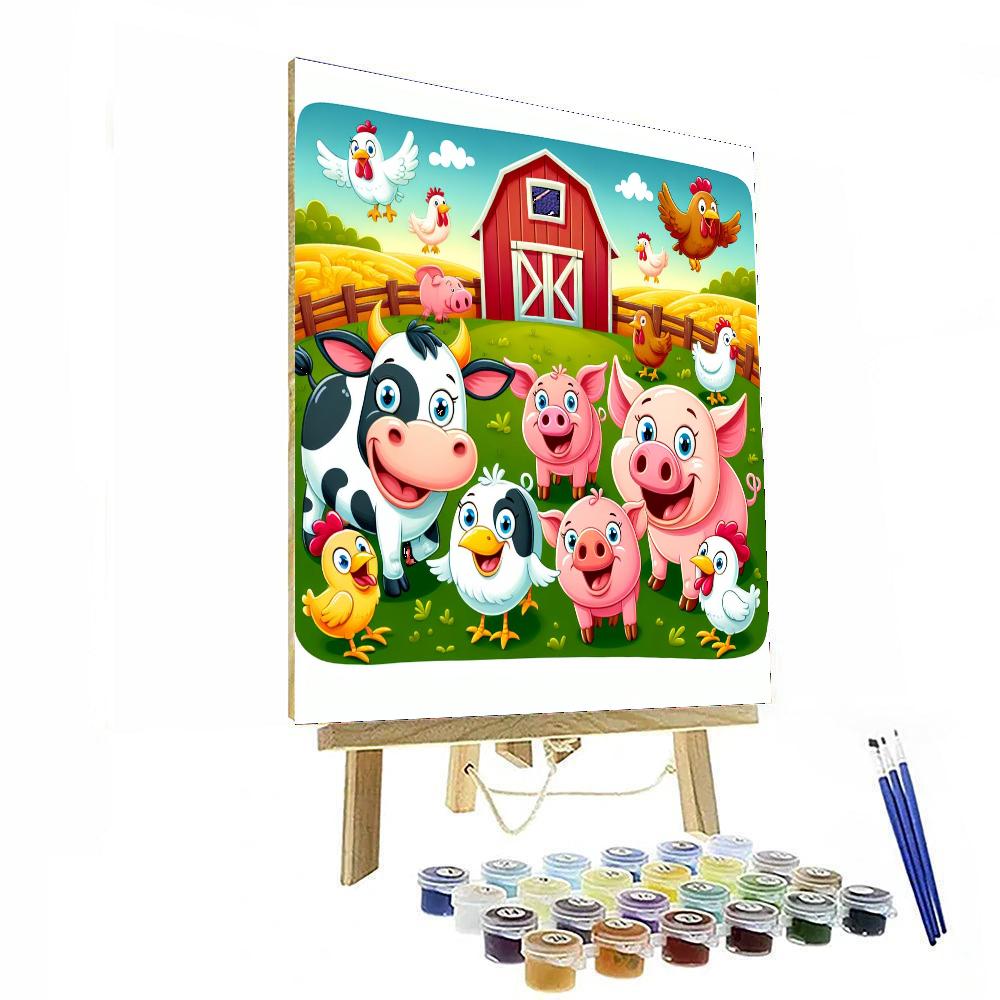 Creative Farmyard Fun DIY Paint By Numbers