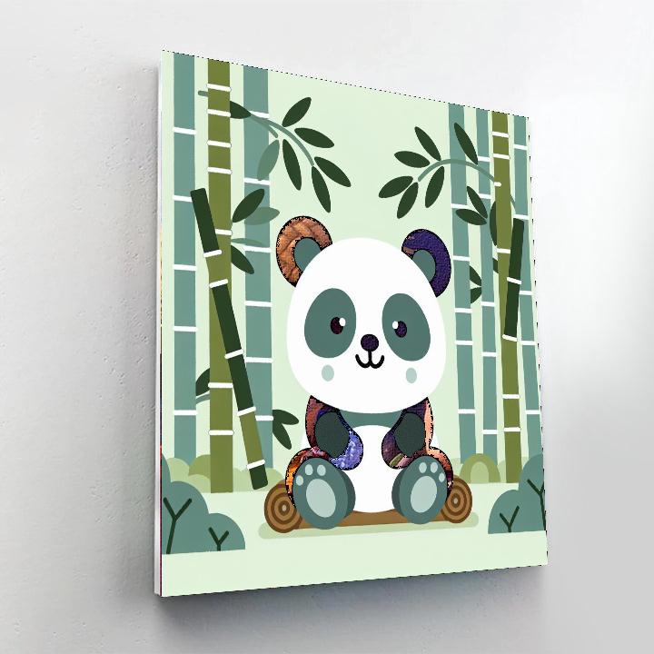 Friendly Panda Playtime Number Painting