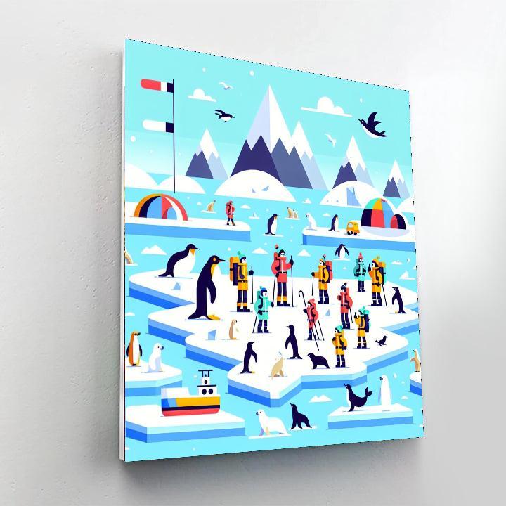 Polar Explorers Expedition Paint By Numbers Art