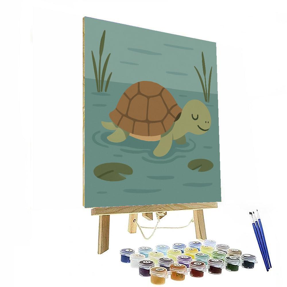 Peaceful Turtle Numbered Painting Kits
