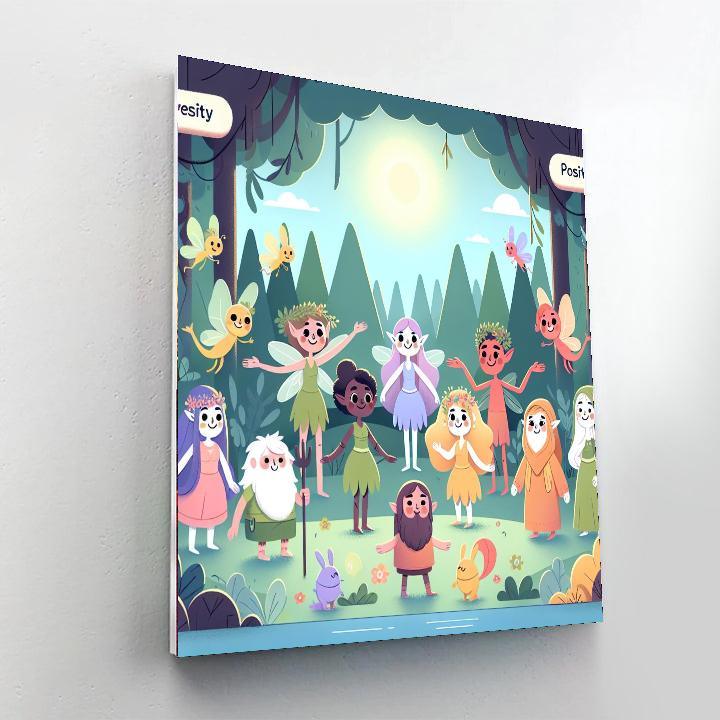 Forest Fantasy Hideout Paint By Number